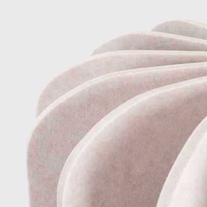 Luster na sajli MULA 1xE27/15W/230V Ø 45 cm krem boje