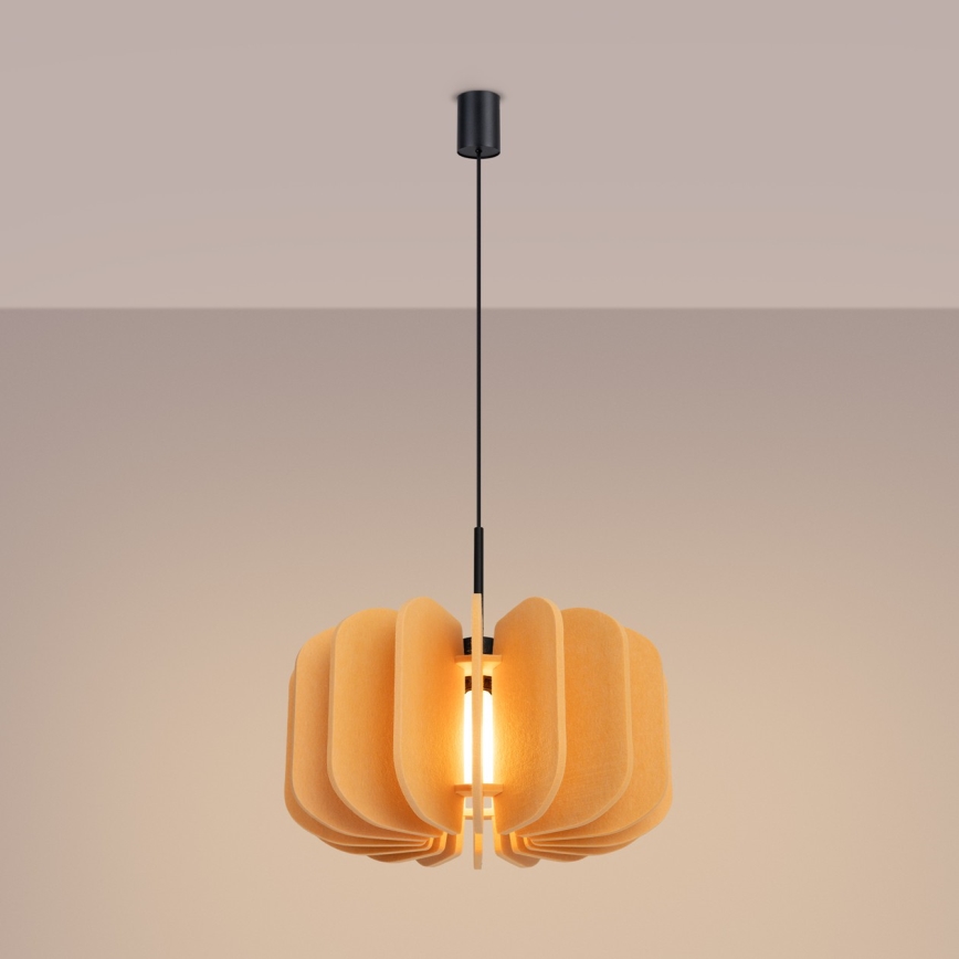 Luster na kabelu MULA 1xE27/15W/230V pr. 45 cm žuti
