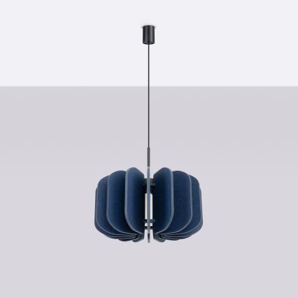 Luster na sajli MULA 1xE27/15W/230V Ø 45 cm plava