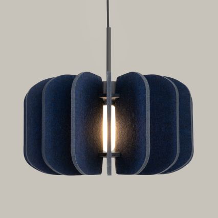 Luster na sajli MULA 1xE27/15W/230V Ø 45 cm plava