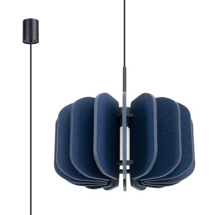 Luster na sajli MULA 1xE27/15W/230V Ø 45 cm plava