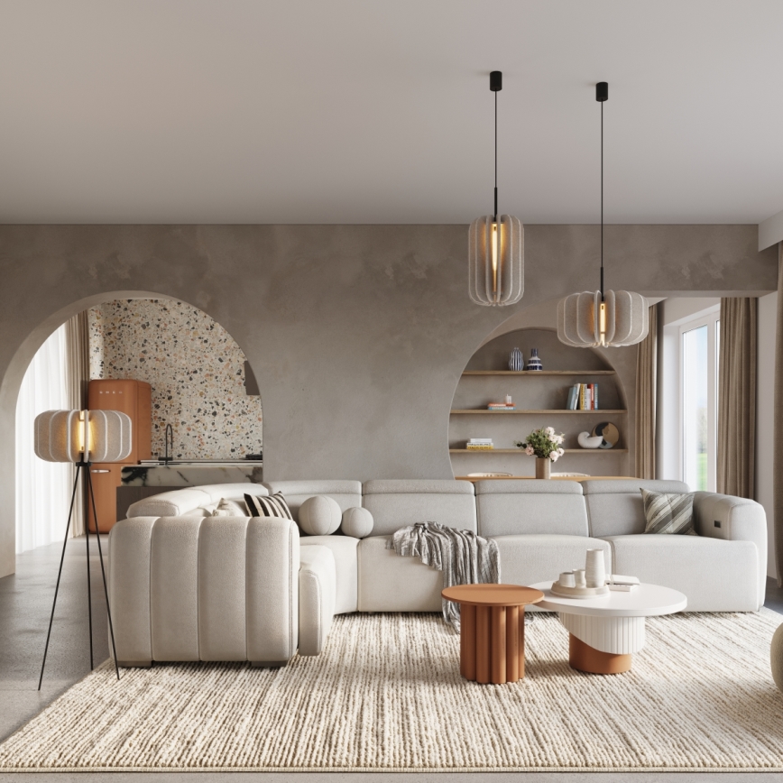 Podna lampa MULA 1xE27/15W/230V krem boje