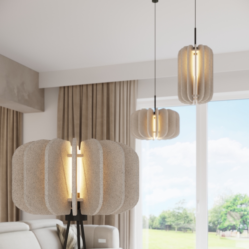 Podna lampa MULA 1xE27/15W/230V krem boje