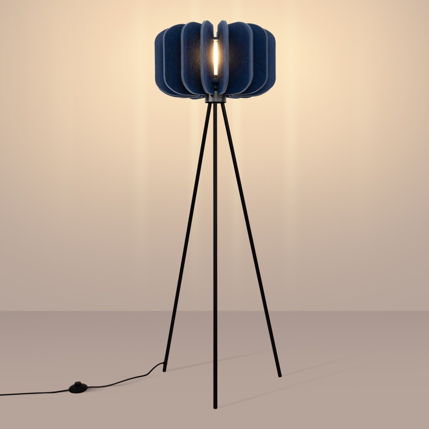 Podna lampa MULA 1xE27/15W/230V plava
