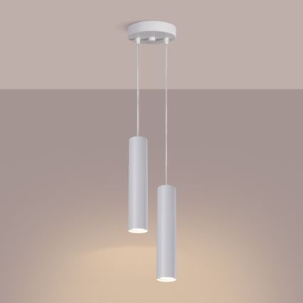 Luster na sajli LAGOS 2xGU10/10W/230V bijela