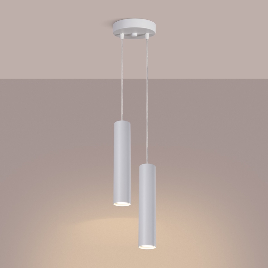 Luster na sajli LAGOS 2xGU10/10W/230V bijela