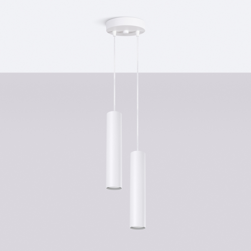 Luster na sajli LAGOS 2xGU10/10W/230V bijela