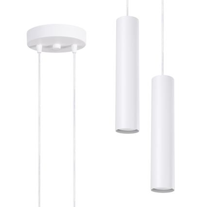 Luster na sajli LAGOS 2xGU10/10W/230V bijela