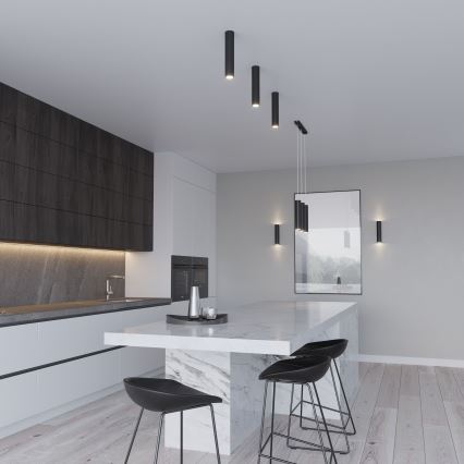 Luster na kabelu LAGOS 2xGU10/10W/230V crni