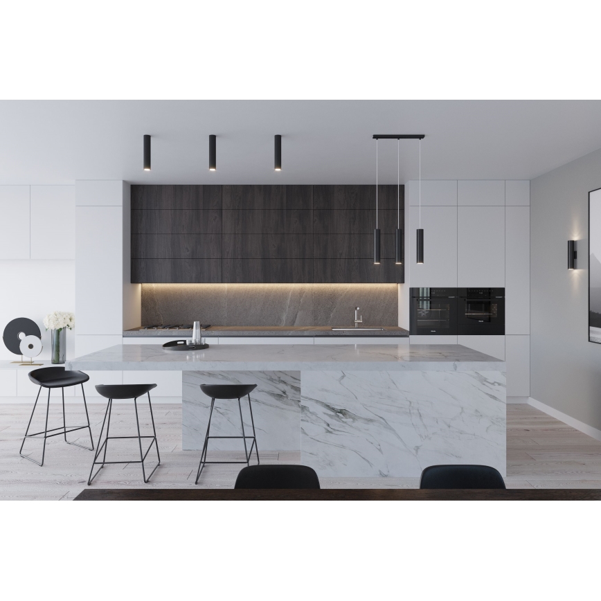 Luster na kabelu LAGOS 2xGU10/10W/230V crni