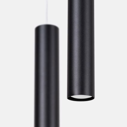 Luster na kabelu LAGOS 2xGU10/10W/230V crni
