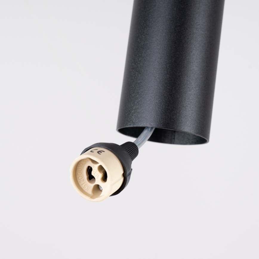 Luster na kabelu LAGOS 2xGU10/10W/230V crni