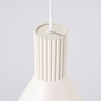 Luster na kabelu ESTRIA 1xE14/10W/230V Ø 14 cm krem