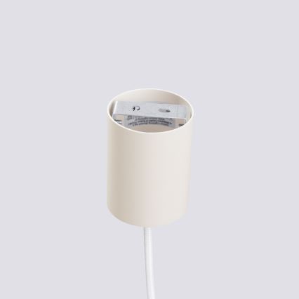 Luster na kabelu ESTRIA 1xE14/10W/230V Ø 14 cm krem