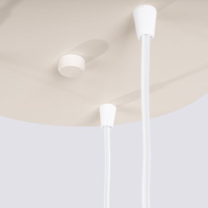 Luster na sajli ESTRIA 3xE14/10W/230V Ø 30 cm krem