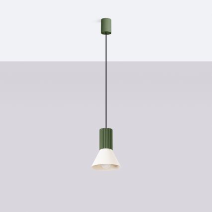 Viseća svjetiljka na kabelu ESTRIA 1xE14/10W/230V Ø 14 cm, zelena