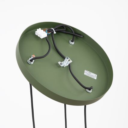 Luster na kabelu ESTRIA 3xE14/10W/230V prom. 30 cm zelene boje