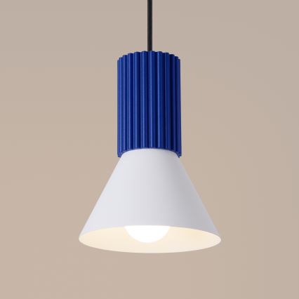 Viseći luster ESTRIA na sajli 1xE14/10W/230V, promjer 14 cm, plavi