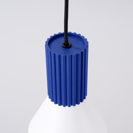 Viseći luster ESTRIA na sajli 1xE14/10W/230V, promjer 14 cm, plavi