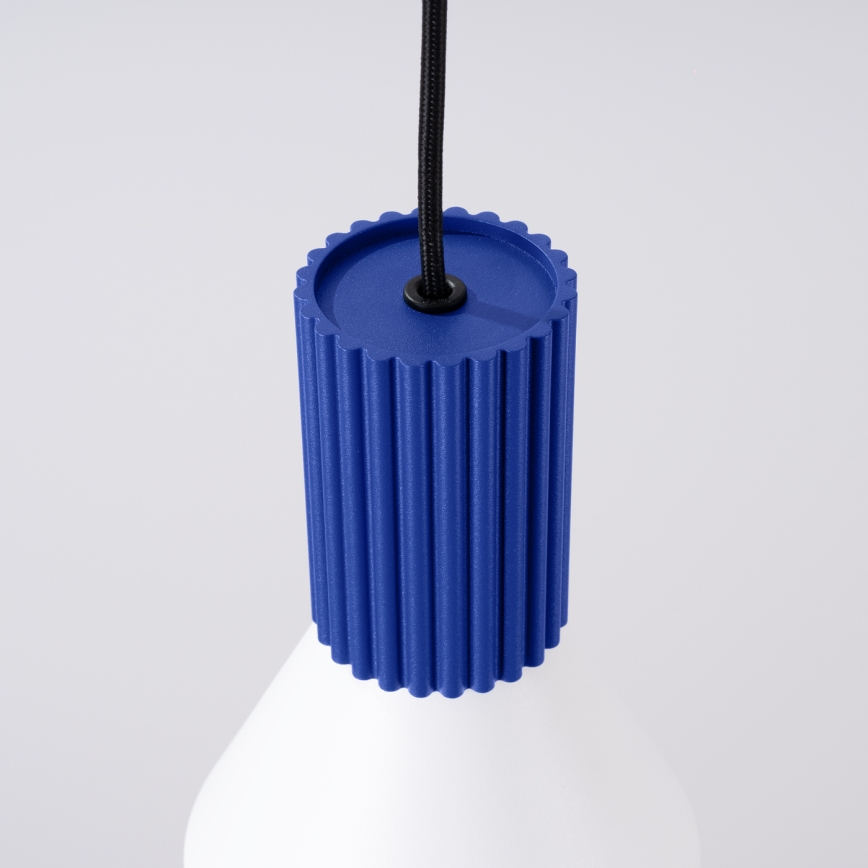 Viseći luster ESTRIA na sajli 1xE14/10W/230V, promjer 14 cm, plavi