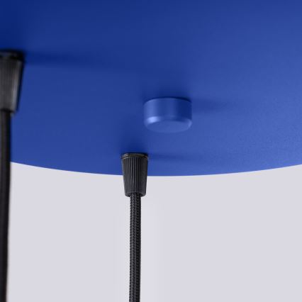 Luster na sajli ESTRIA 3xE14/10W/230V Ø 30 cm plavi