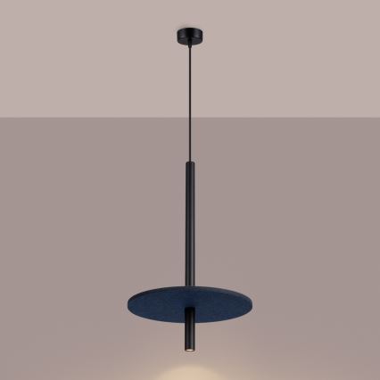 Luster na sajli FELTRO 1xG9/8W/230V crna/plava