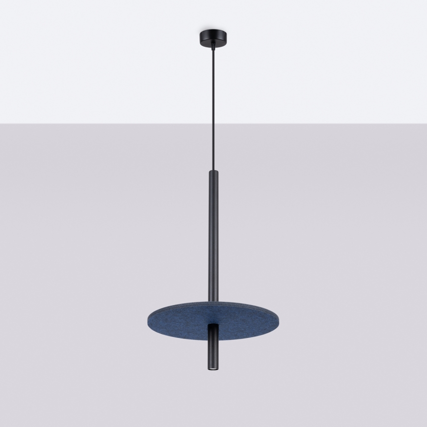 Luster na sajli FELTRO 1xG9/8W/230V crna/plava
