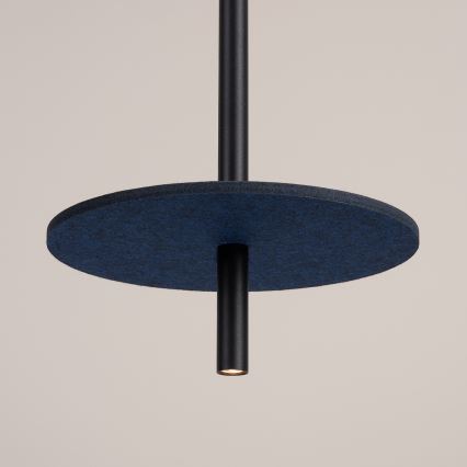 Luster na sajli FELTRO 1xG9/8W/230V crna/plava