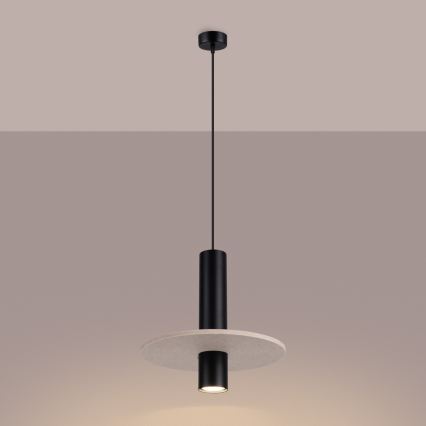 Viseći luster PELTA 1xGU10/10W/230V crna/krem