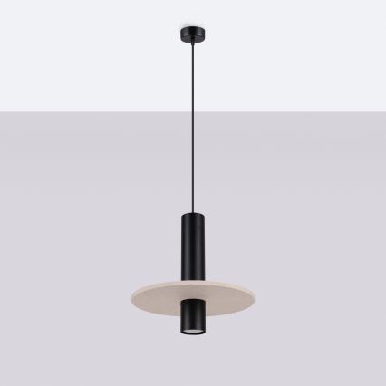 Viseći luster PELTA 1xGU10/10W/230V crna/krem