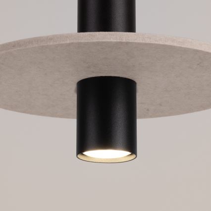Viseći luster PELTA 1xGU10/10W/230V crna/krem