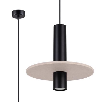 Viseći luster PELTA 1xGU10/10W/230V crna/krem