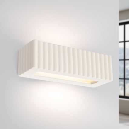 Zidna svjetiljka RIGATA 1xE27/15W/230V keramika/bijela