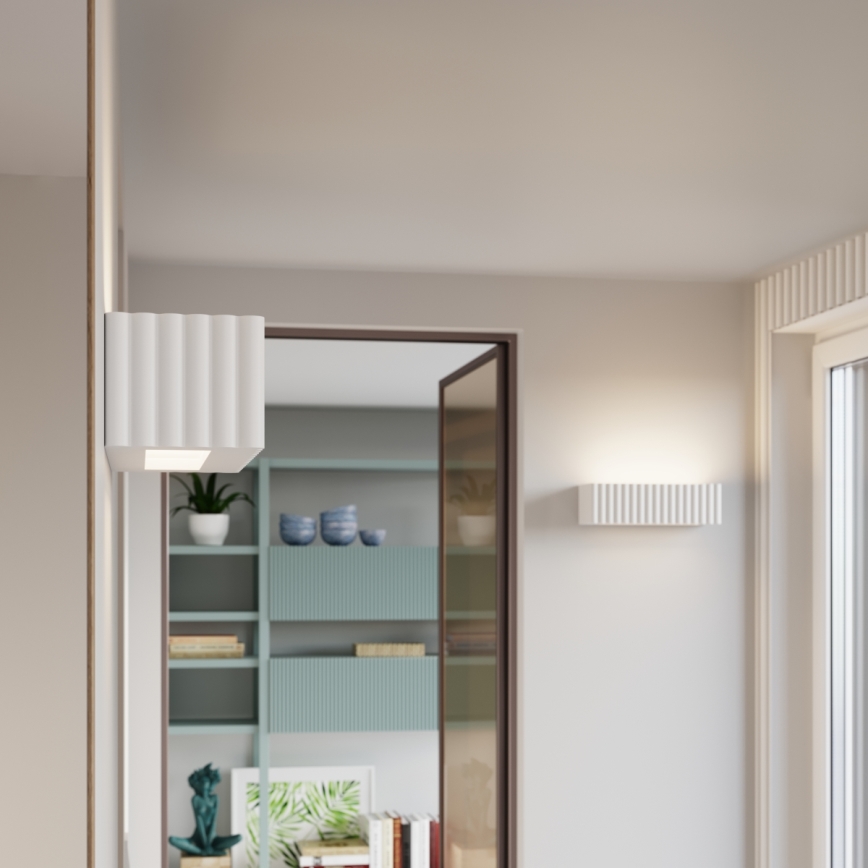 Zidna svjetiljka RIGATA 1xE27/15W/230V keramika/bijela