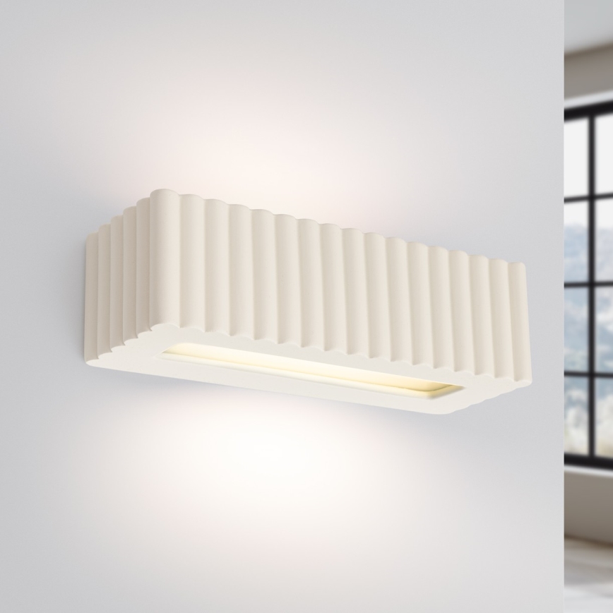 Zidna svjetiljka RIGATA 1xE27/15W/230V keramika/krem