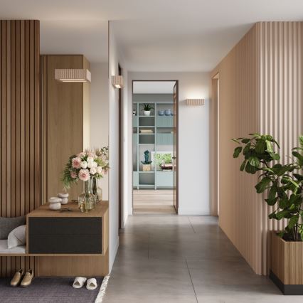 Zidna svjetiljka RIGATA 1xE27/15W/230V keramika/taupe