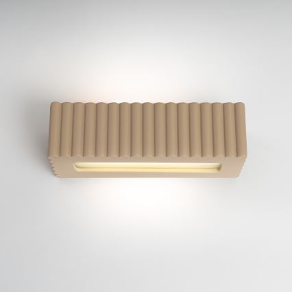 Zidna svjetiljka RIGATA 1xE27/15W/230V keramika/taupe