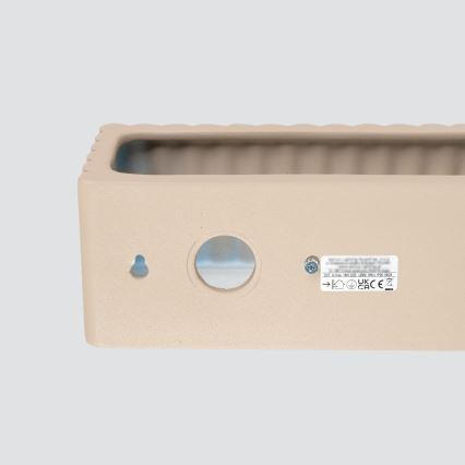 Zidna svjetiljka RIGATA 1xE27/15W/230V keramika/taupe