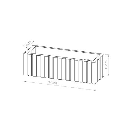 Zidna svjetiljka RIGATA 1xE27/15W/230V keramika/taupe