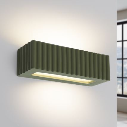 Zidna svjetiljka RIGATA 1xE27/15W/230V keramička/zelena