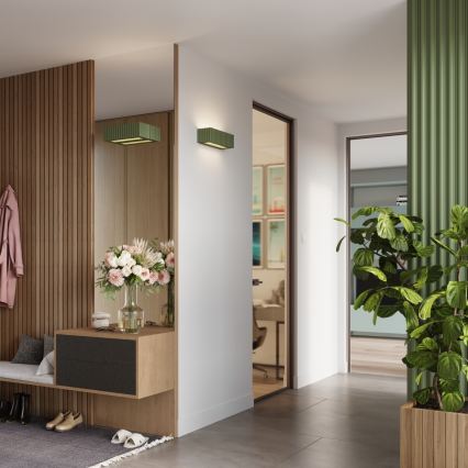 Zidna svjetiljka RIGATA 1xE27/15W/230V keramička/zelena