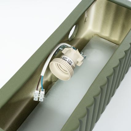 Zidna svjetiljka RIGATA 1xE27/15W/230V keramička/zelena