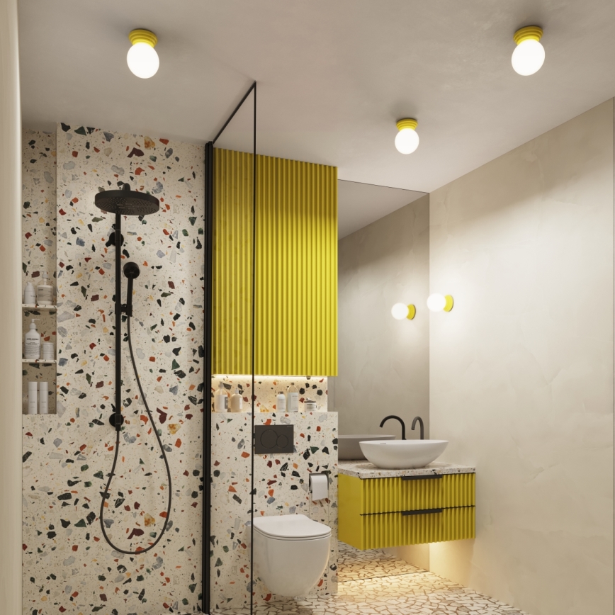 Kupaonsko zidno svjetlo ZORI 1xG9/8W/230V IP44 žuto