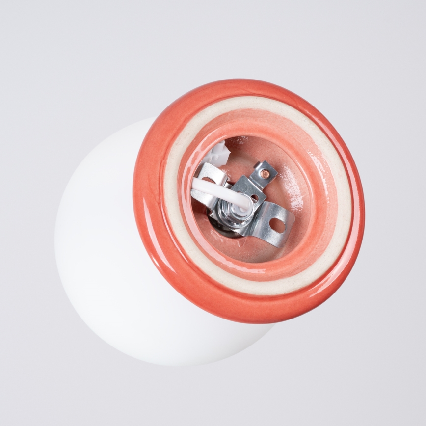 Kupaonsko zidno svjetlo ZORI 1xG9/8W/230V IP44 ružičasto