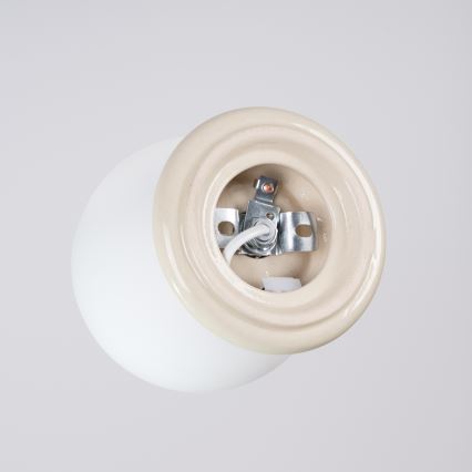 Kupaonska stropna svjetiljka ZORI 1xG9/8W/230V Ø 12 cm IP44 bež