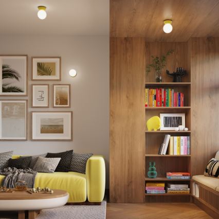 Kupaonsko stropno svjetlo ZORI 1xG9/8W/230V promjer 12 cm IP44 žuto