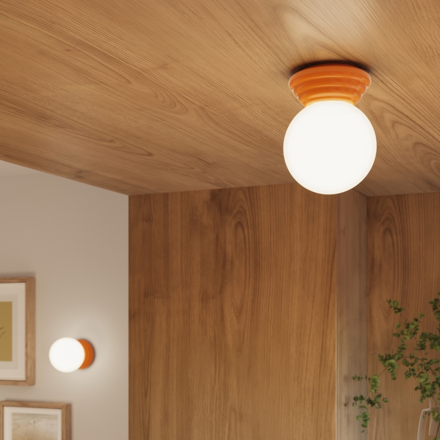 Kupaonsko stropno svjetlo ZORI 1xG9/8W/230V pr. 12 cm IP44 narančasto