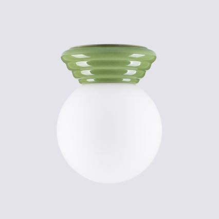 Kupaonsko stropno svjetlo ZORI 1xG9/8W/230V, promjer 12 cm, IP44, zeleno