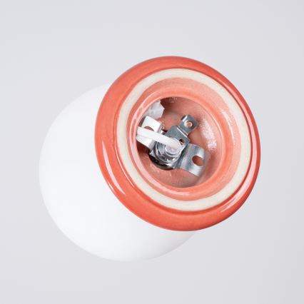 Stropna svjetiljka za kupaonicu ZORI 1xG9/8W/230V Ø 12 cm IP44 ružičasta
