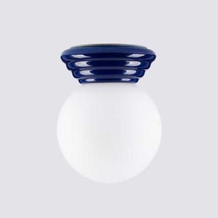 Stropna svjetiljka za kupaonicu ZORI 1xG9/8W/230V Ø 12 cm IP44 plava